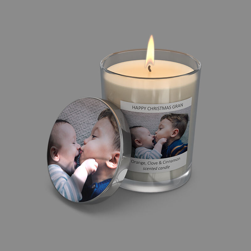 Portacandele Personalizzato In Cristallo 3D Con Foto Incisa – Regalo Commemorativo 10x5x5 Cm