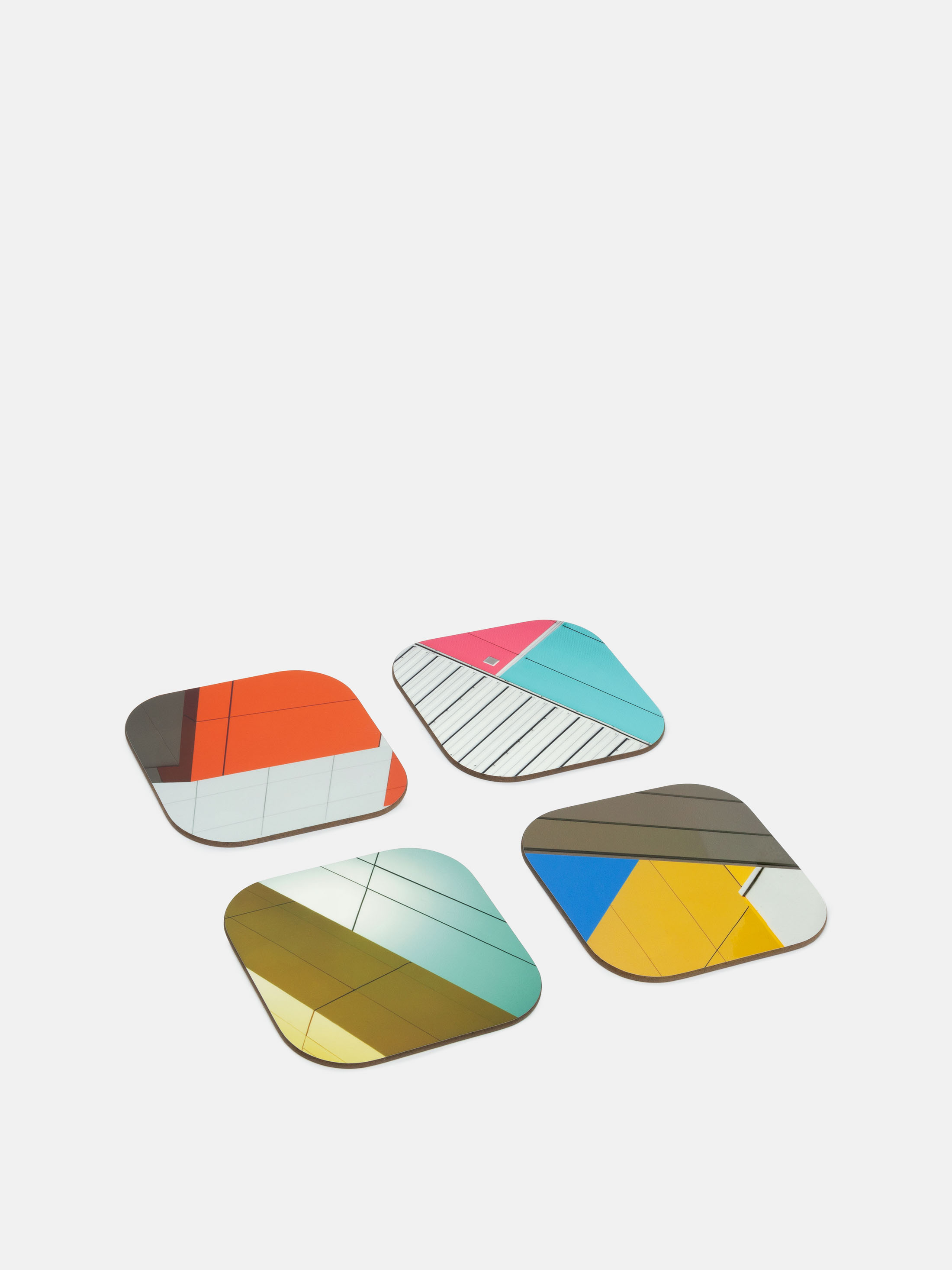 Impression sur dessous de verre avec design géométrique