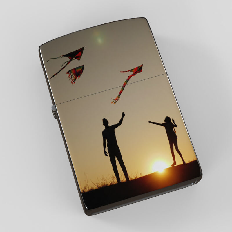 Accendino USB Ricaricabile Personalizzato - Incisione Nome O Foto, Regalo Per Papà - Foto 9