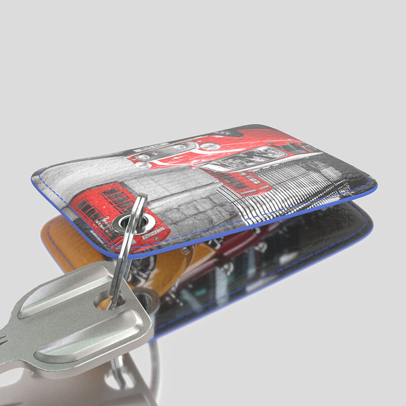 Personalized Designer Keyrings. Custom Luxury Leather Keyring