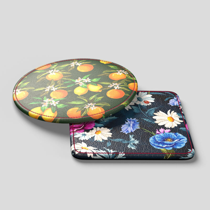 Coffret vintage de 6 dessous de verre d'art asiatique - France