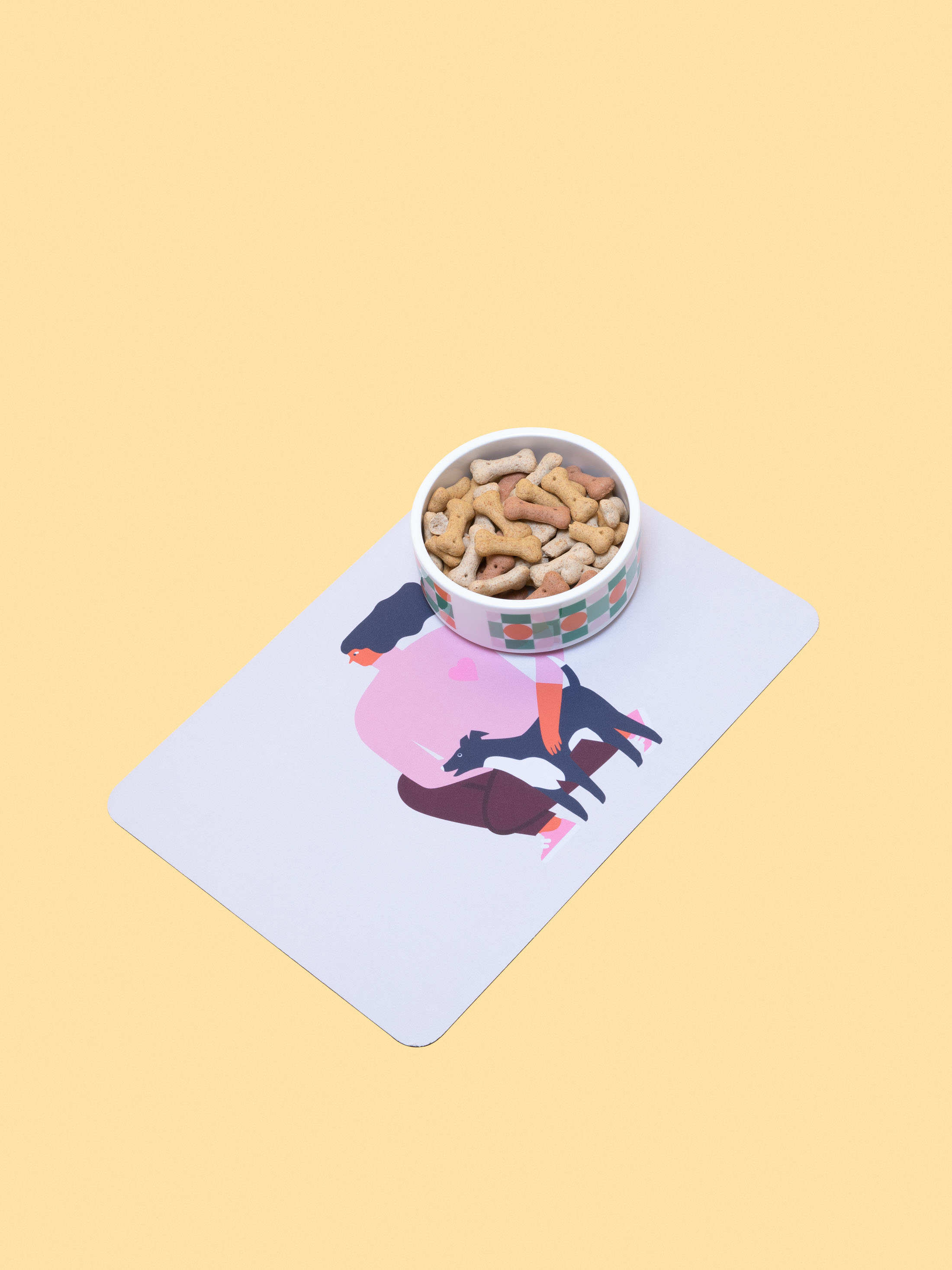 Dog Food Mat: Cat Food Custom Pet Food Mat in Sizes