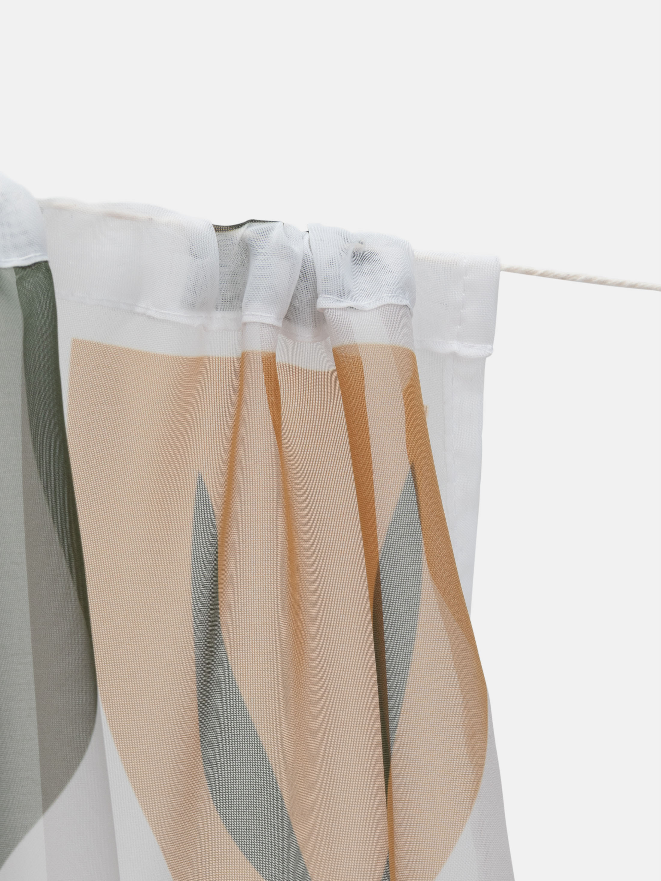 BOYOUTH - Tende in voile con ricamo a fiori kapok, colore