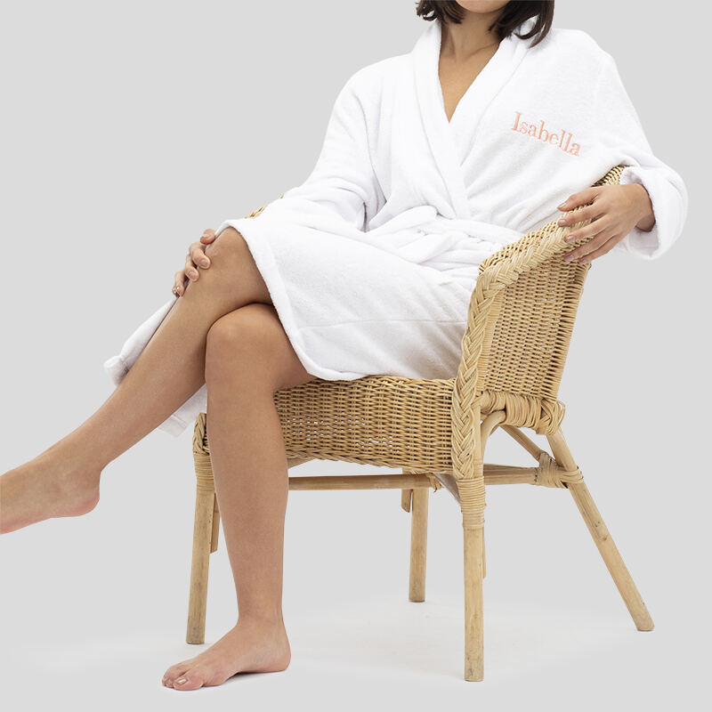 Personalised Bathrobe. Custom Bathrobe with Embroidery.