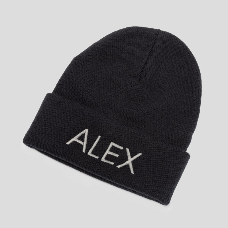 Embroidered Beanie. Custom Embroidered 