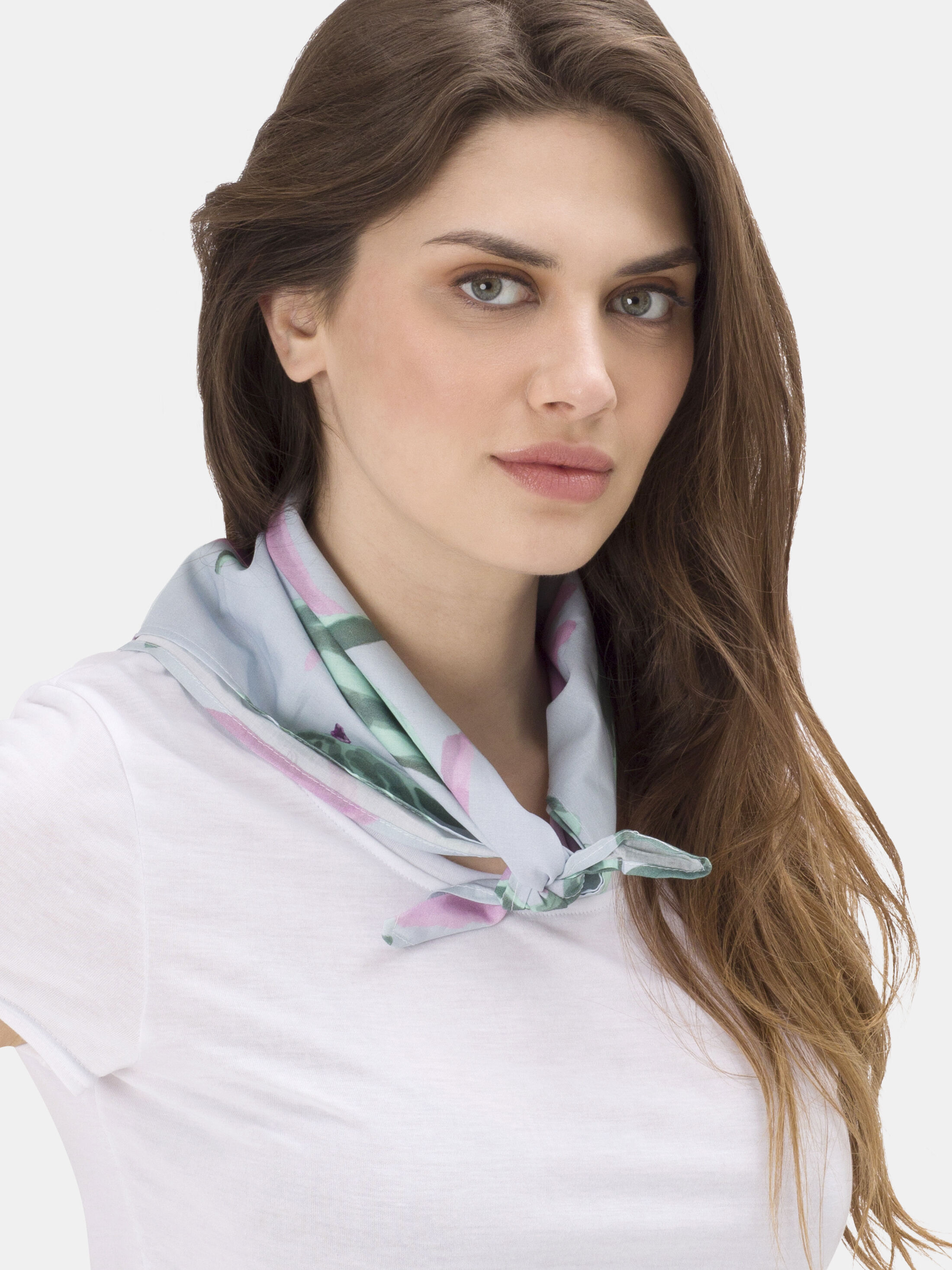 Scaldacollo Geometrico Foulard Quadrato Stampa Geometrica