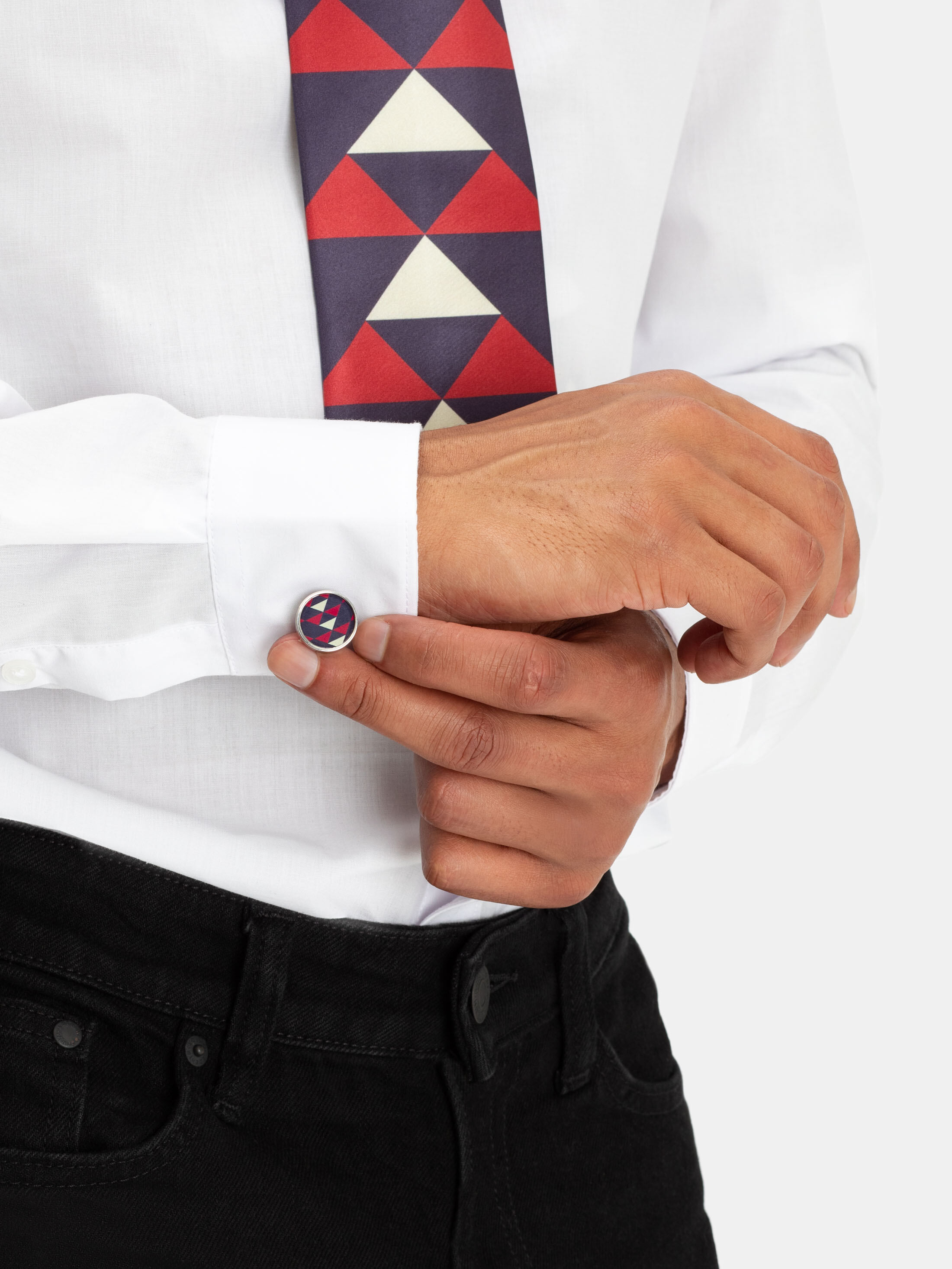 Boutons de manchette avec design