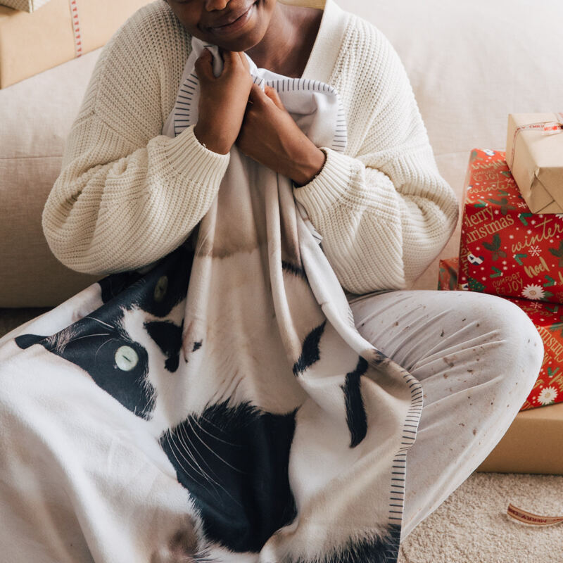 パーソナライズされたフリースブランケット - 軽量シングルレイヤー