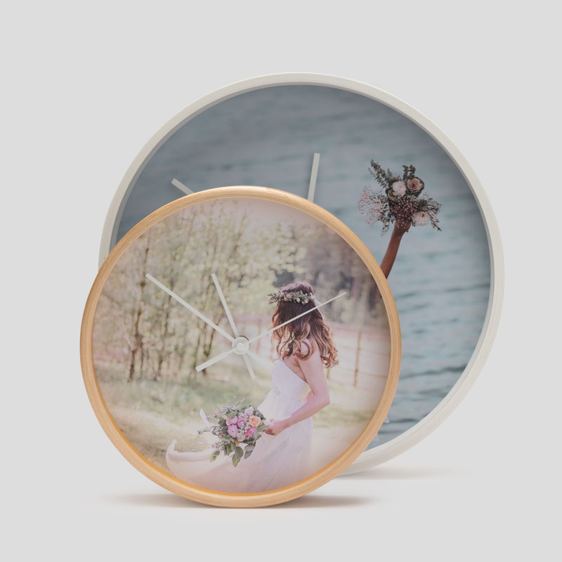 Personalised Wedding Clock. Wedding Gift Clock UK Made To Order