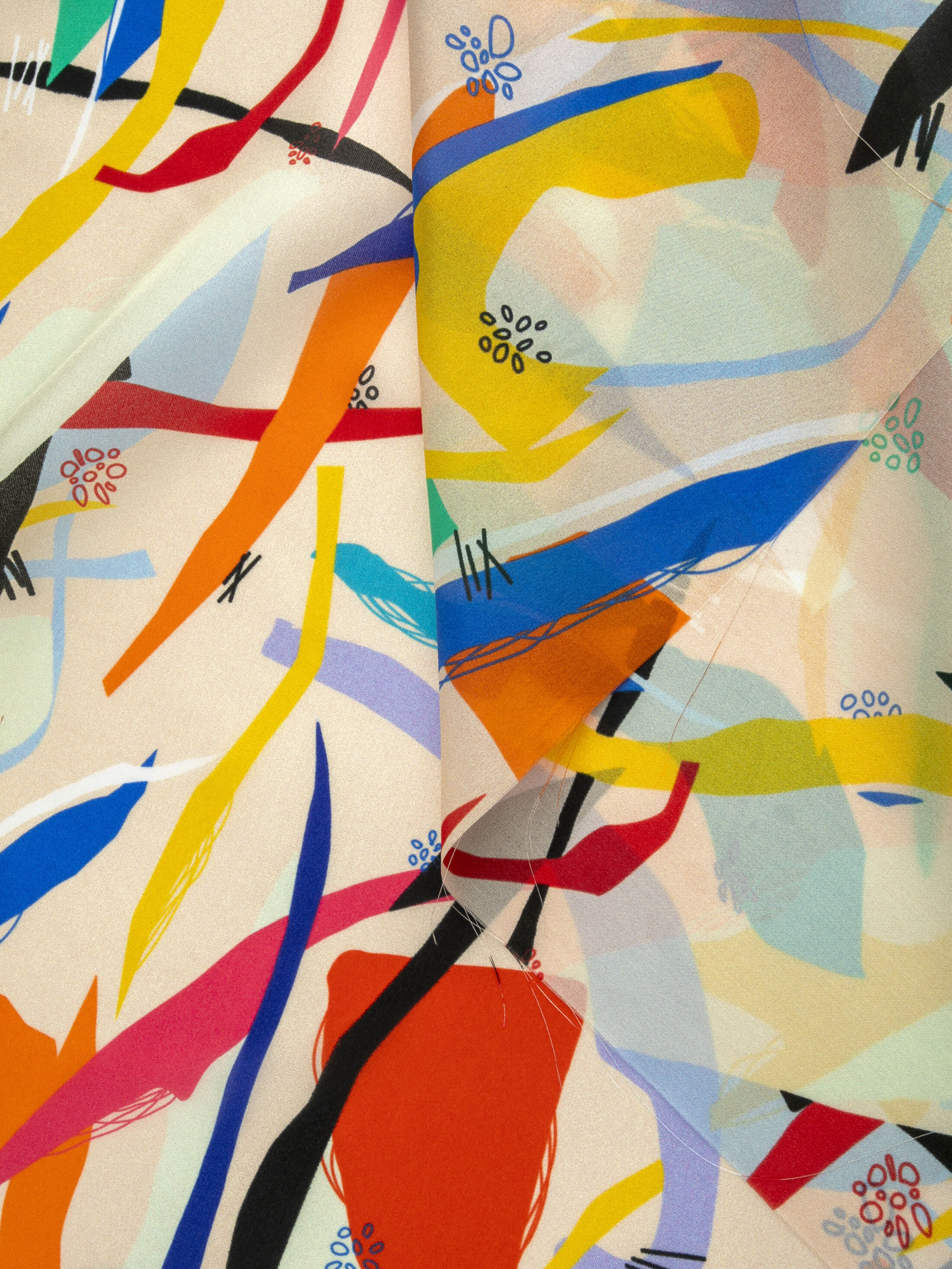 Habotai 100% Poliestere Fodera Antistatica Tessuto 45 Colori - Foto 6