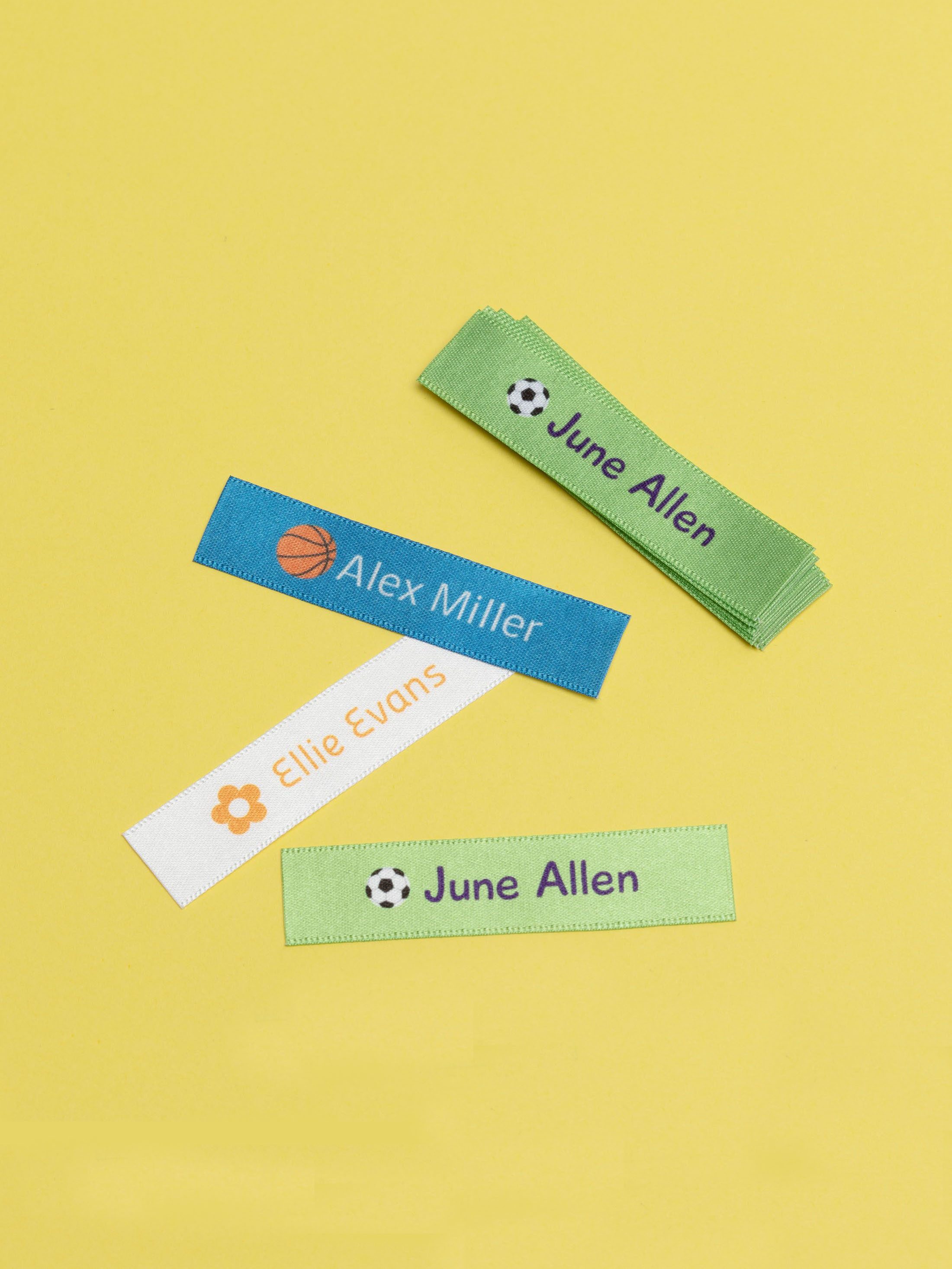 Fabric Name Labels. Design Your Own Custom Fabric Name Tags.
