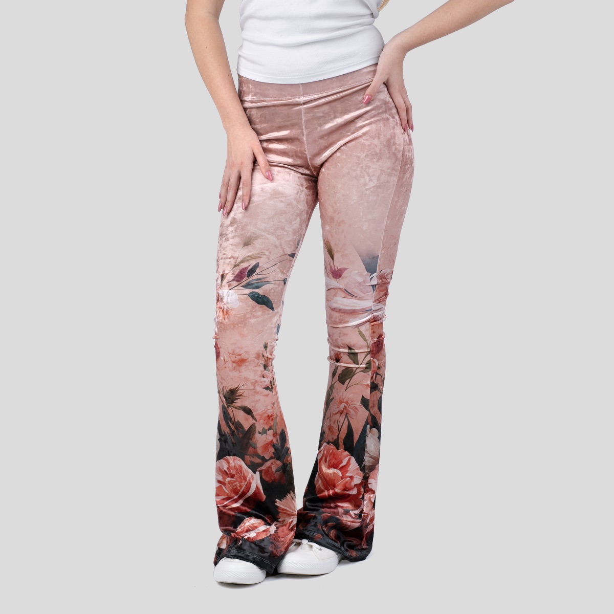 Printed Stretch Flared Leggings