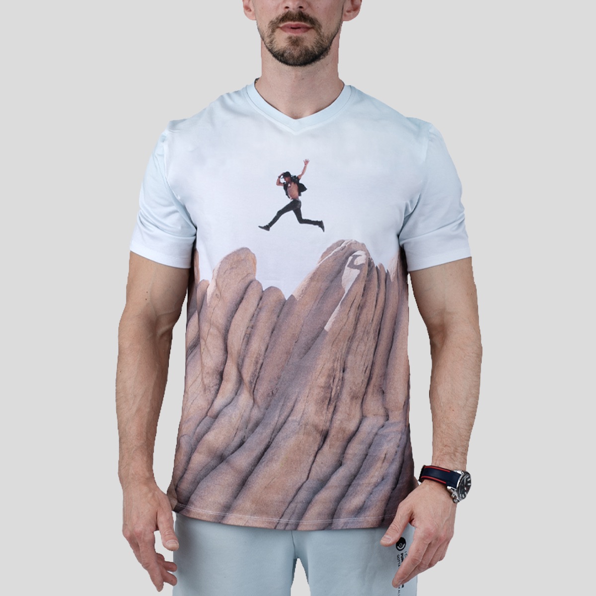 Camiseta Personalizada Para Mujer Con Cuello En V - Sube Tu Imagen O Texto, Impresión Directa De Alta Calidad
