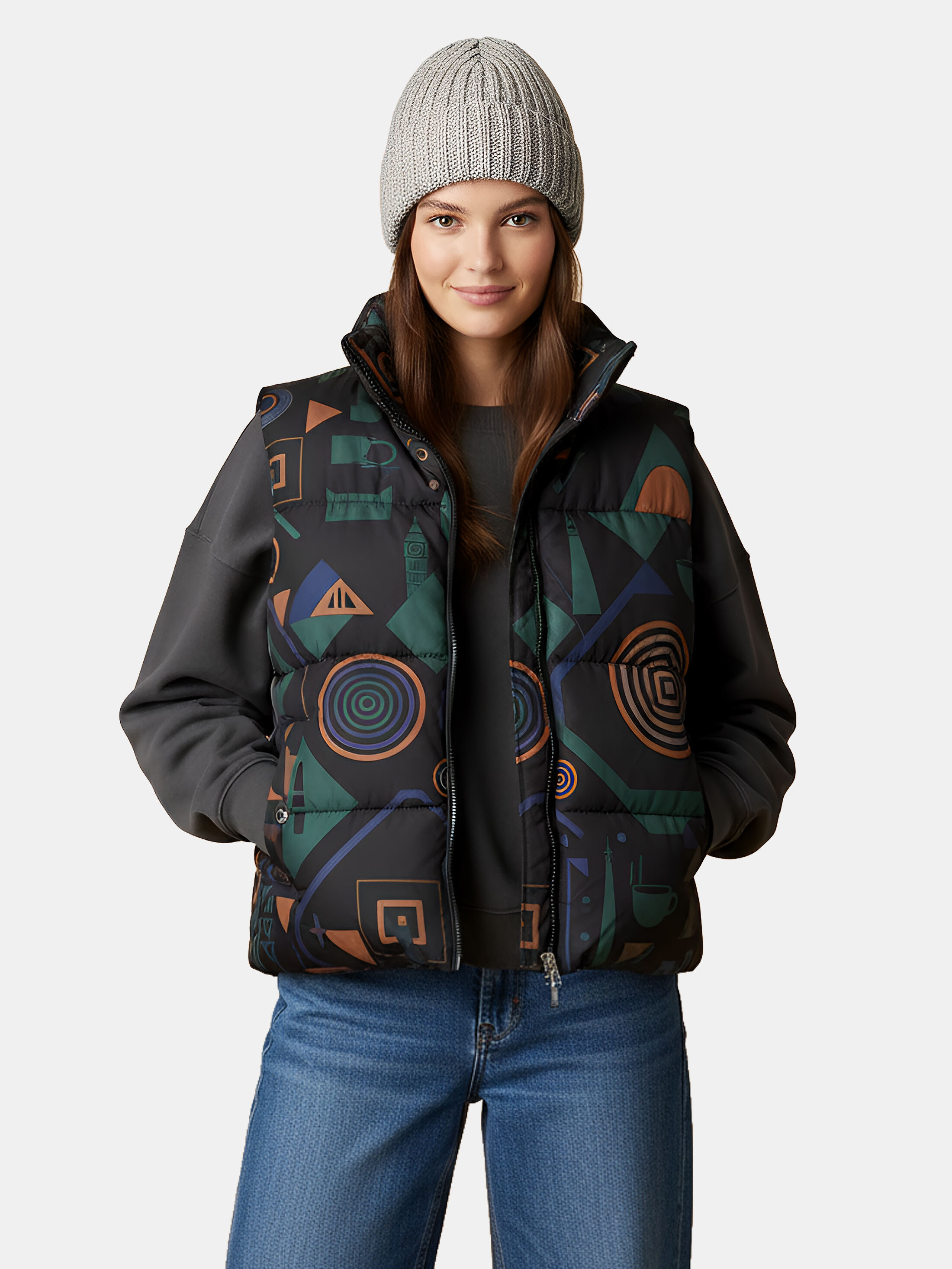 Unisex Custom Puffer Vest | Eco-Friendly Customisation | Contrado