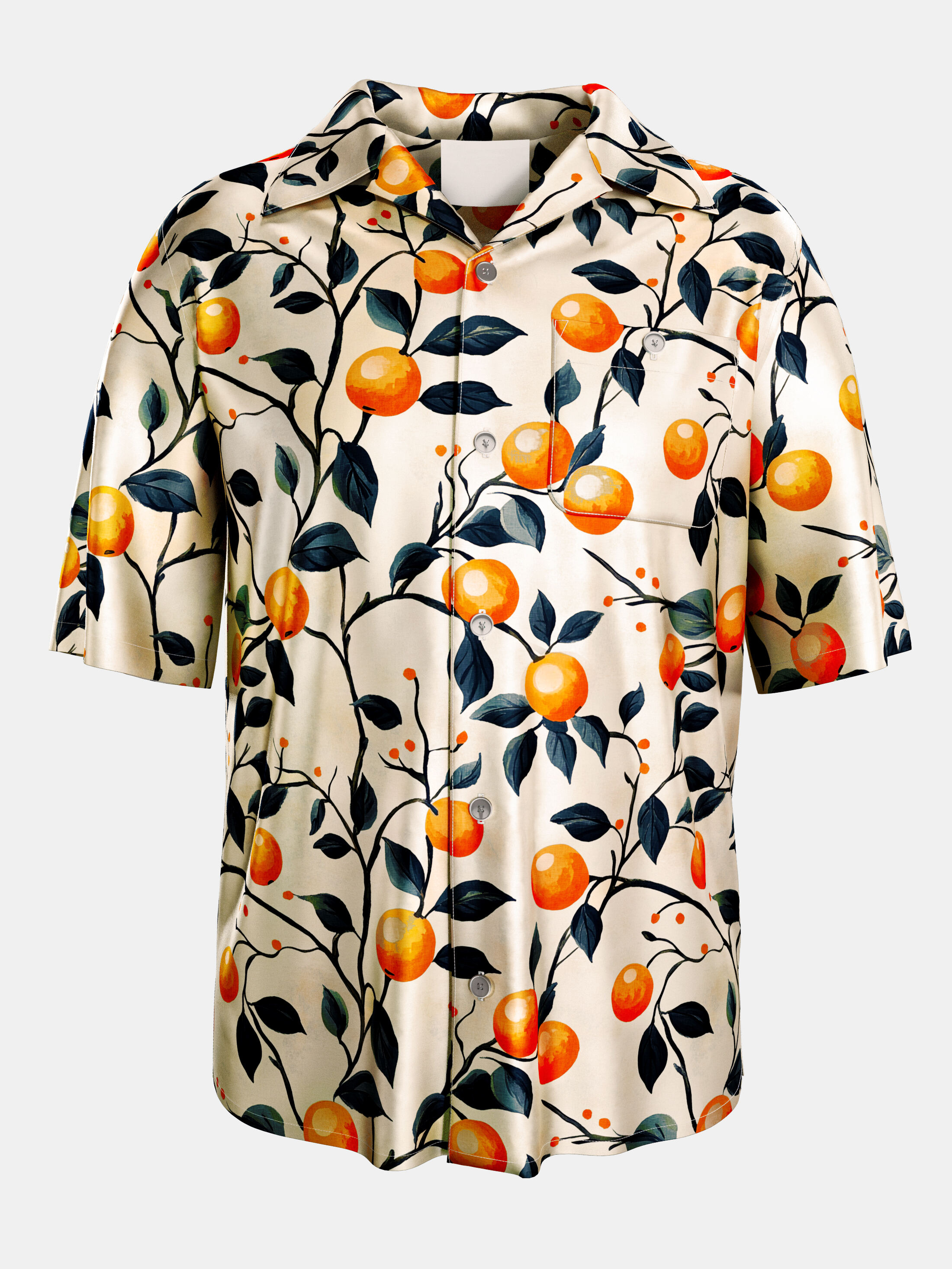 printed revere shirt