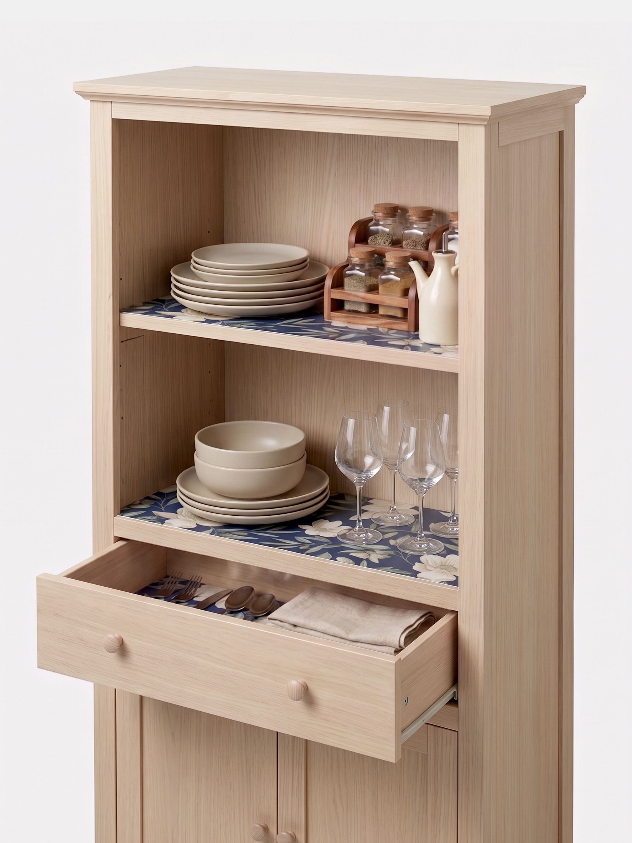 Custom Drawer and Shelf Liners